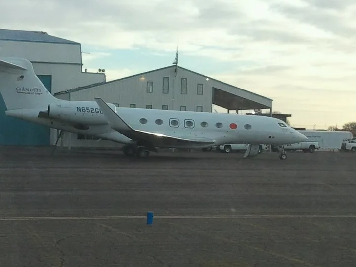 Picture of a Gulfstream G650 that crashed on April 2nd, 2011. Image taken on March 11th, 2011 in Roswell, NM.
